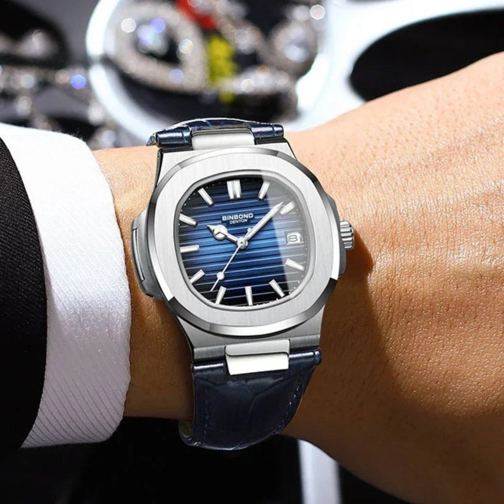 Watch Luxe Black Leather