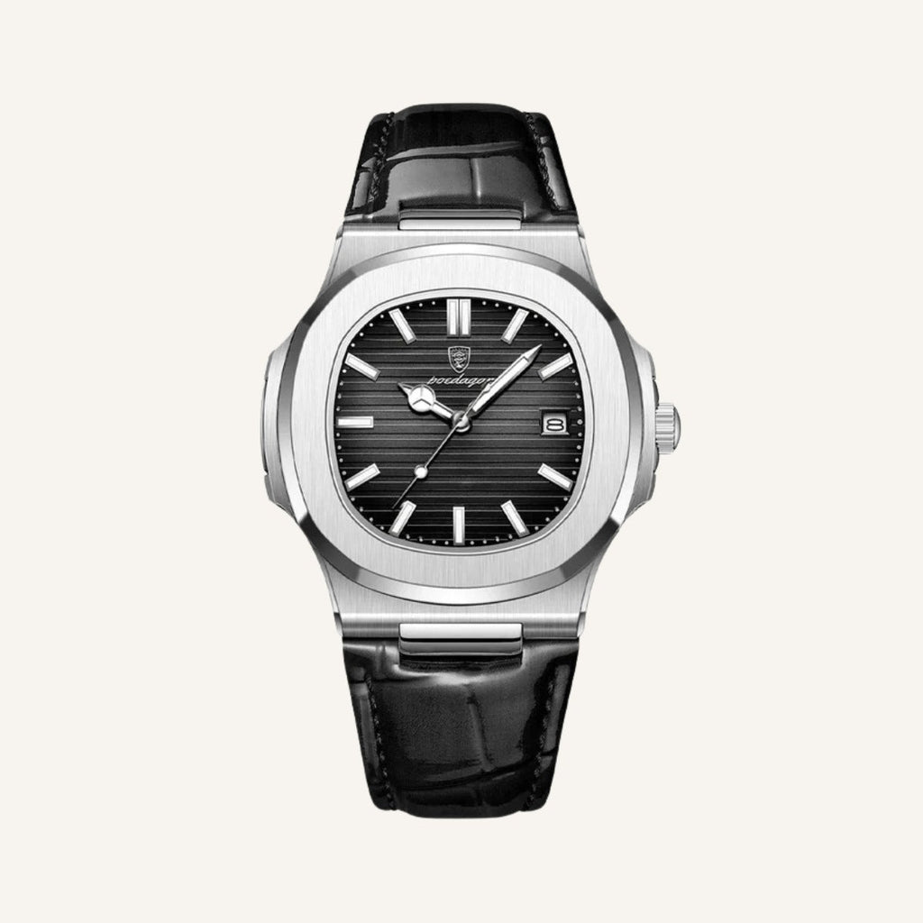 Watch Luxe Black Leather