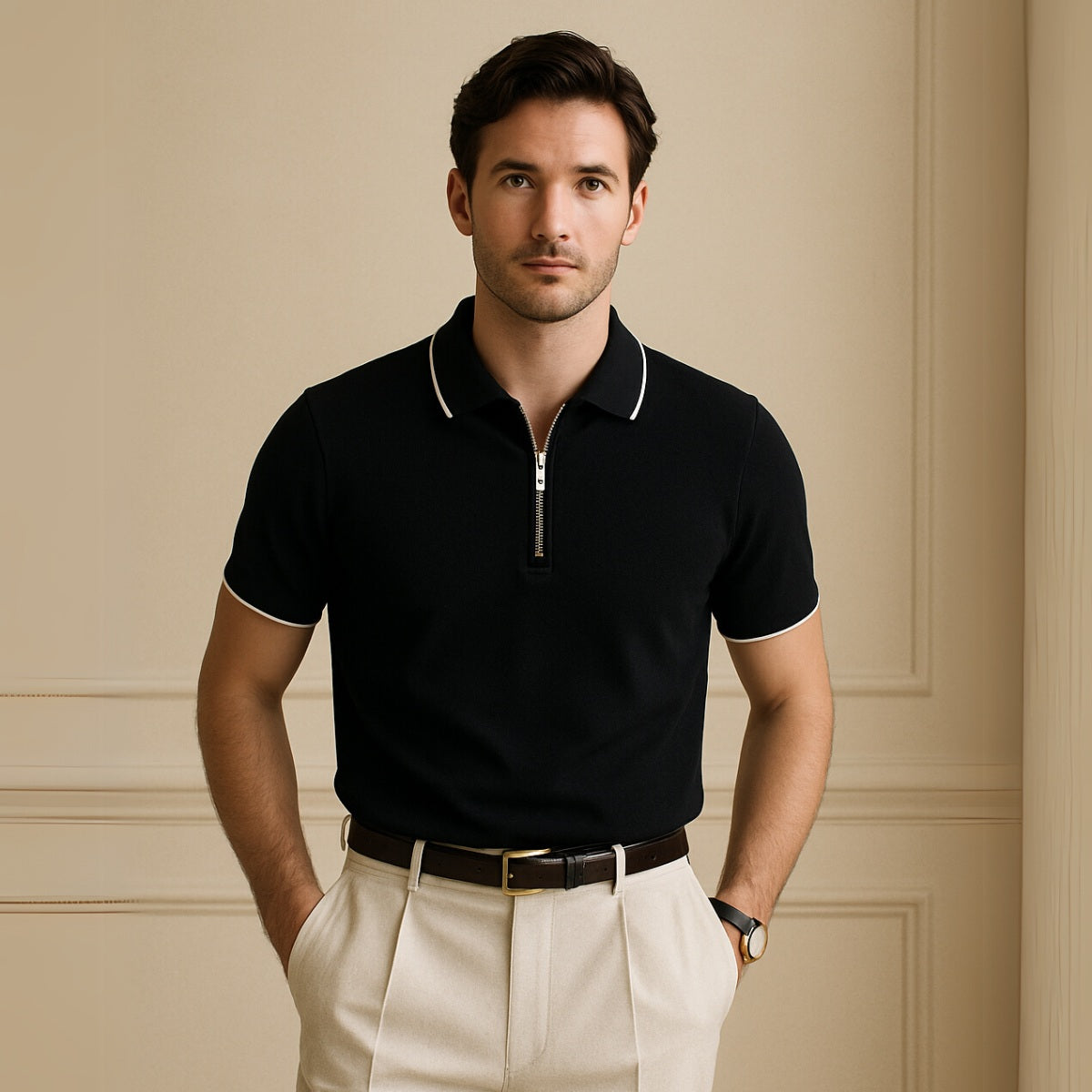 Polo Shirt Manttan Men’s Zipper